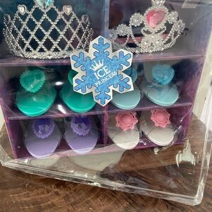 Ice Princess Dress-Up Set with Crowns and Shoes
